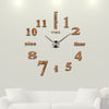 New Home Decoration Big Mirror Wall Clock