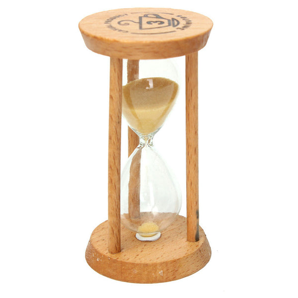 Wooden Sandglass Hourglass Timer Clock Decor